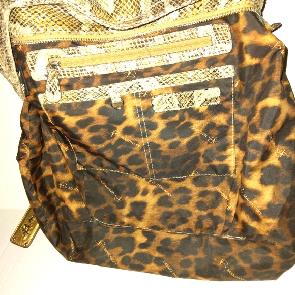 L@@K! BEAUTIFUL Like New B. MAKOWSKY Python embossed Exotic Lrg Leather Satchel - Picture 13 of 16